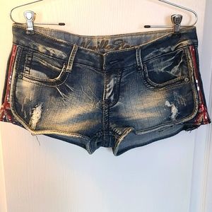 Jean Short with rhinestones